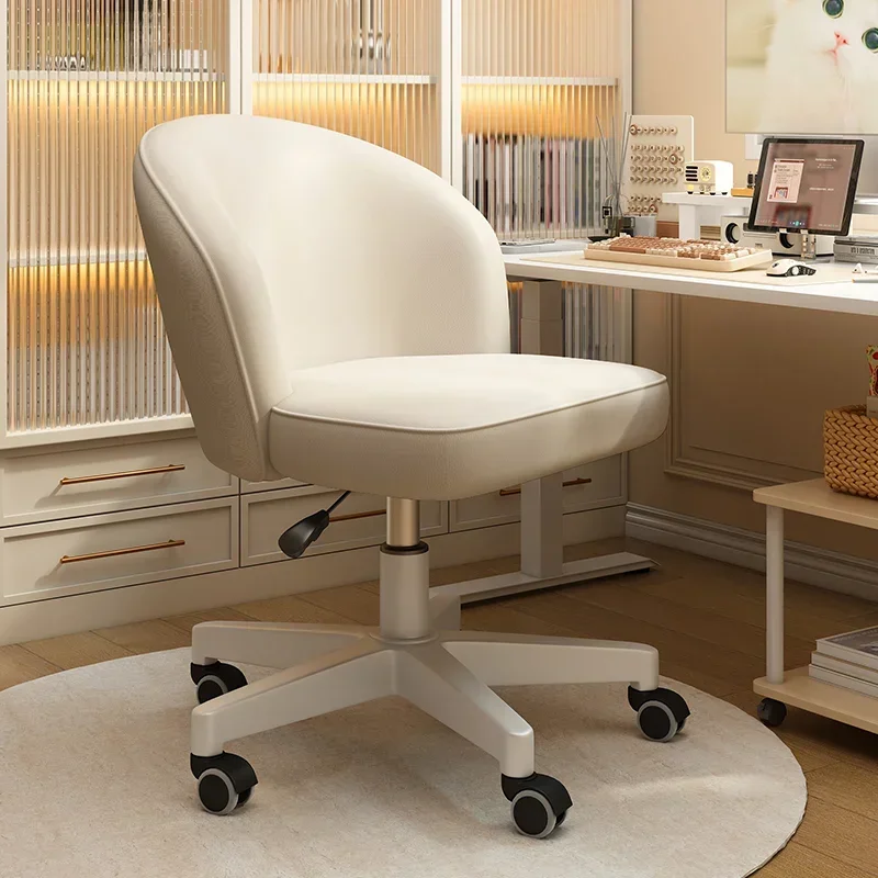 Computer Chair Household Makeup Living Room Study Cream Wind Bedroom, Dormitory, Chair Comfort, Sedentary, Light Luxury, Office