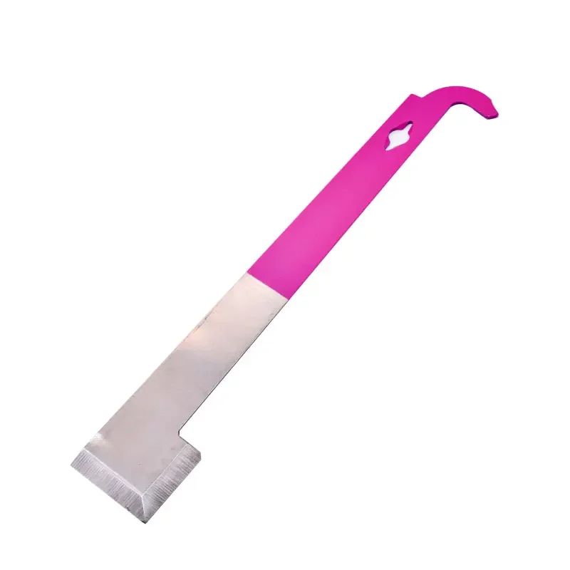 Beekeeping Red 26.5cm Bee Hive Scraper Frame Lifter and Scraper J Shape Hook Honey Scraper Knife Beekeeper Tool Scraping Knife