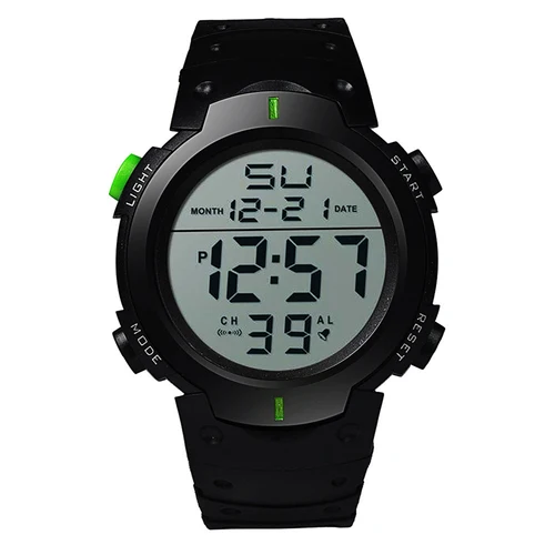 Imagen 2 del producto Relojes deportivos LED YIKAZE para hombre, Reloj Digital multifuncional de goma para hombre, Reloj electrónico para atleta de Fitness, cronometraje