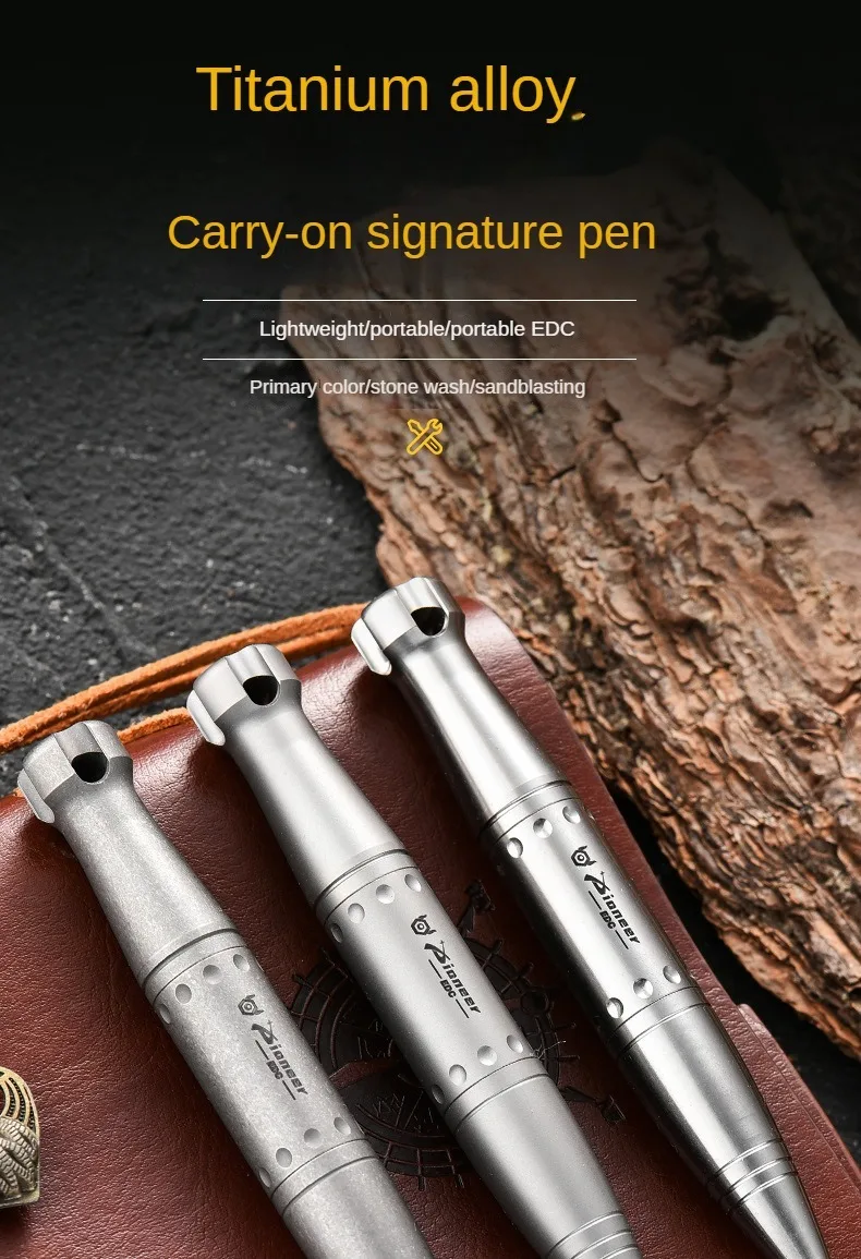 Off-the-shelf titanium alloy Tactical pens originality edc tool custom pens titanium pen tactic Missile exterior design outdoor