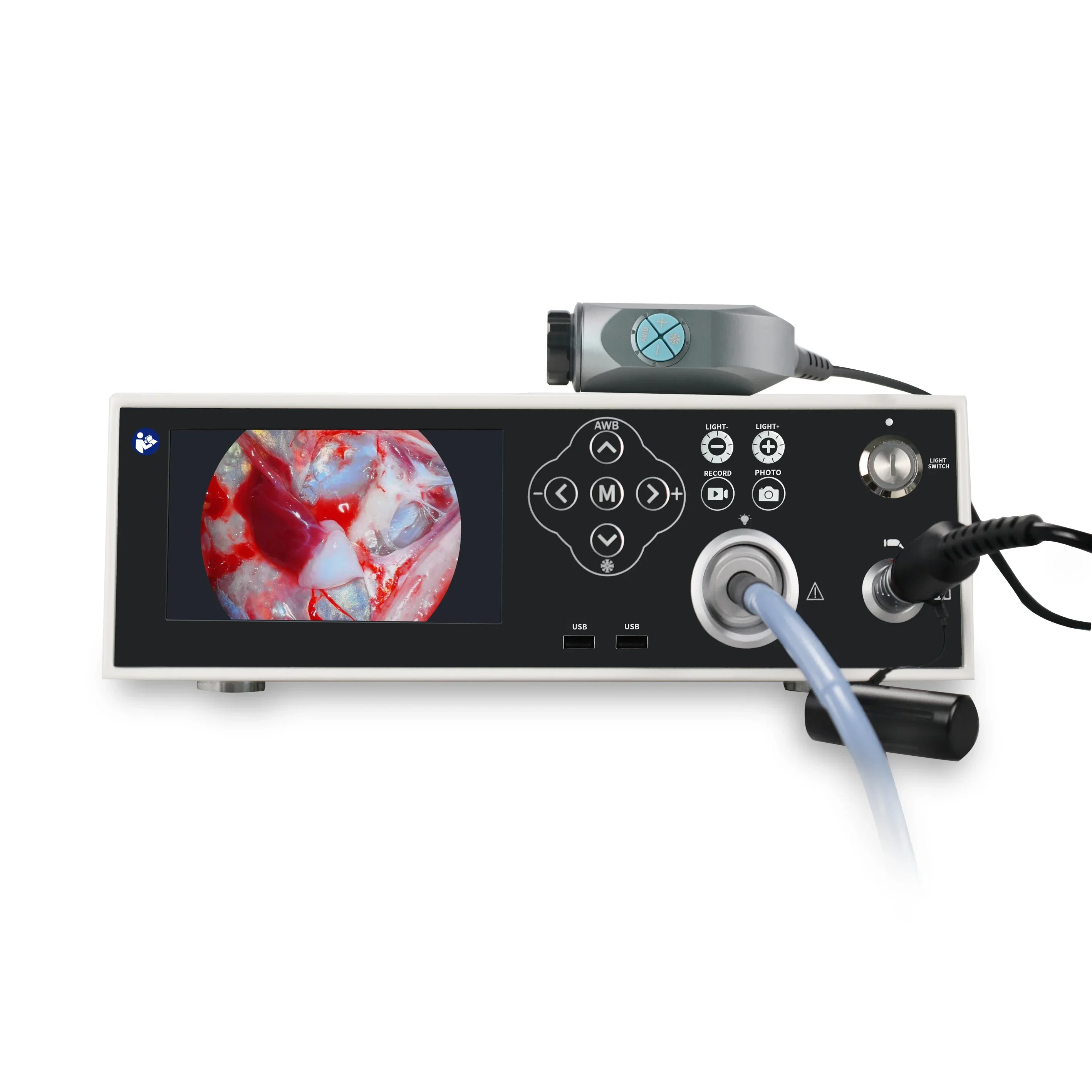 Manufacturer 1080P 3 in 1 Portable Video Recorder Function Endoscopy  System with Built Light Source Usage for Diagnosis Factory