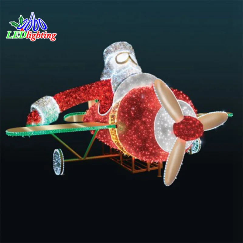 Custom. hot selling lighted up 3D motif plane 3D plane 3D motif shape light plane