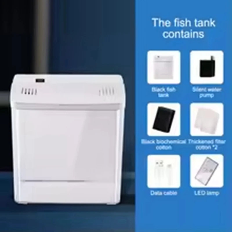 1PC Household Fish Tank, Living Room, Small Mini Fish Tank, Desktop Ecological Tank Retail