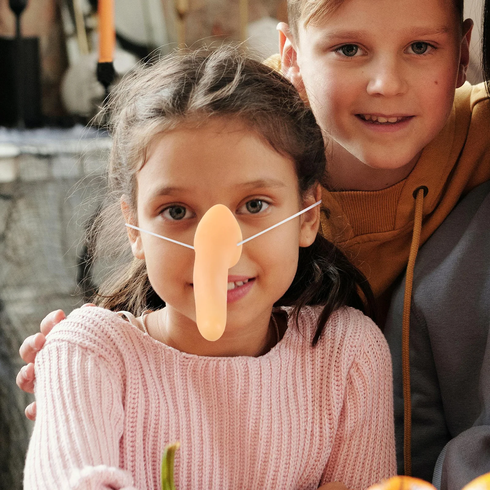 

2pcs Long Nose Prop For Cosplay Halloween Party Reusable Fake Nose Lightweight Portable Dress Up Accessories Carnival Supply