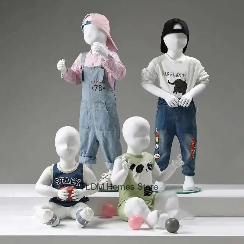 

2024 Newest Children's Mannequins Props Full Body Children's Clothing Store Model Kid's Clothes Child Mannequin Display Stands