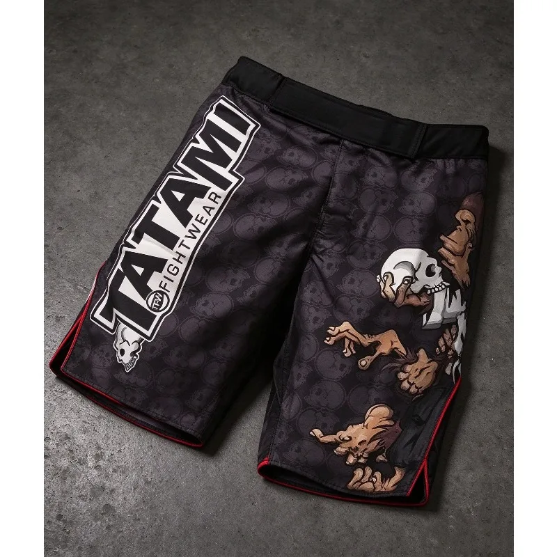 Men Kid MMA Boxing Sports Fitness Monkey Breathable Loose Large Size Shorts Thai Fist Pants Running Fights Cheap Mma Shorts