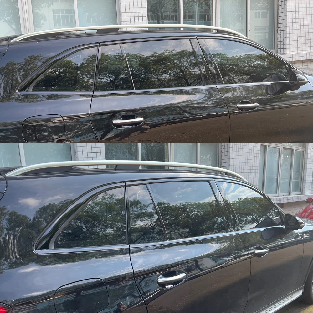 For Mercedes Benz GLC X254 2023-2026 Window Chrome Delete Blackout ABC Pillars Glossy Black Stickers