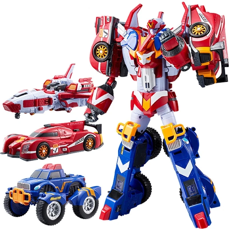 Tobot V Galaxy Detectives Master V Ultimate 6 IN 1 Combiner Robot Toy Car Plane Action Figure ABS 39CM Transformation Model Gift