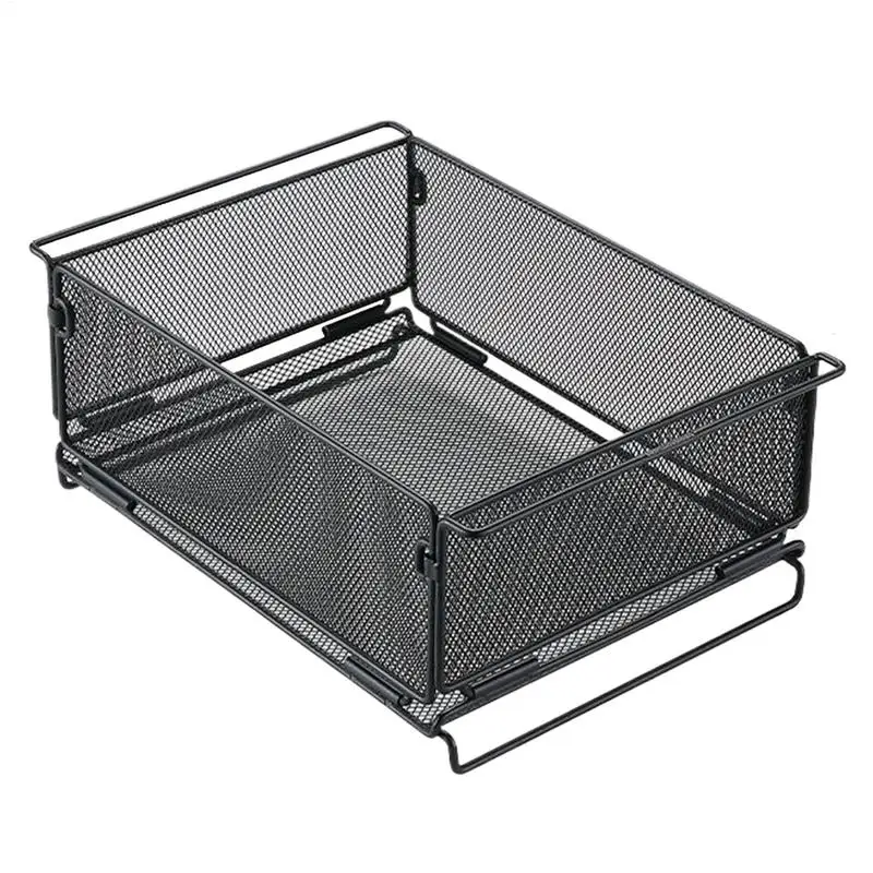 

One-unit Multi-function Water Filter Basket For IGT Table Camping IGT Table Storage Basket Folding Mesh Basket Camping Accessory