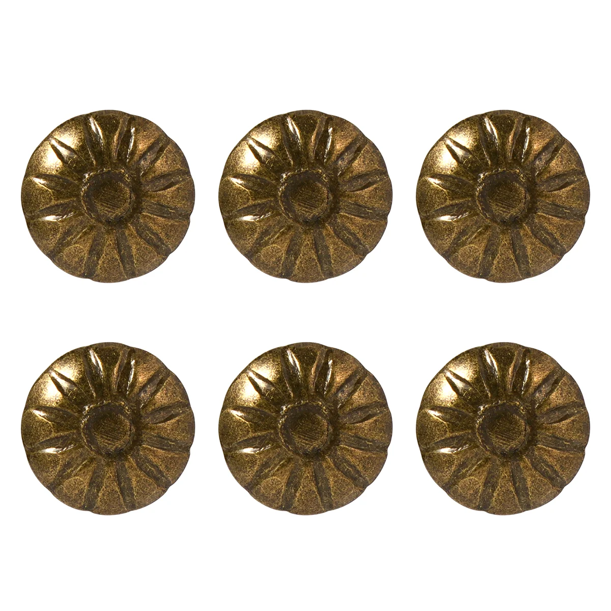 100 Pcs Brass Chrysanthemum Bubble Nail Mother Decor Thumb Tacks for Cork Board Iron Vintage Sofa Thumbtacks