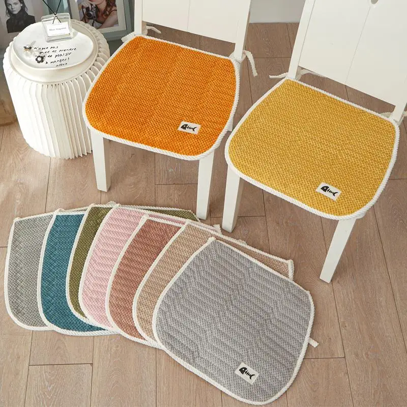 

Теплый пушистый осенне-зимний коврик для стула Hoof aped Cuion, нескользящий табурет для гостиной, стул для домашнего офиса