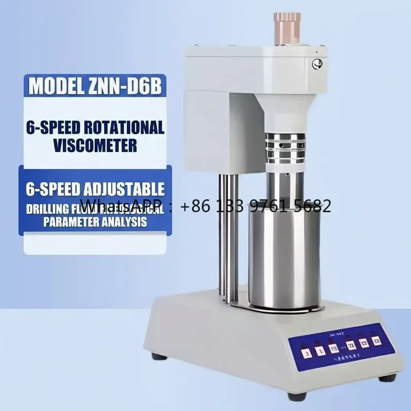 WSQ Six Speed High Accuracy Electronic Drilling Fluid Soil Viscomet Tester ZNN-D6 Bentonite Rotary Viscometer 1 Year IP65
