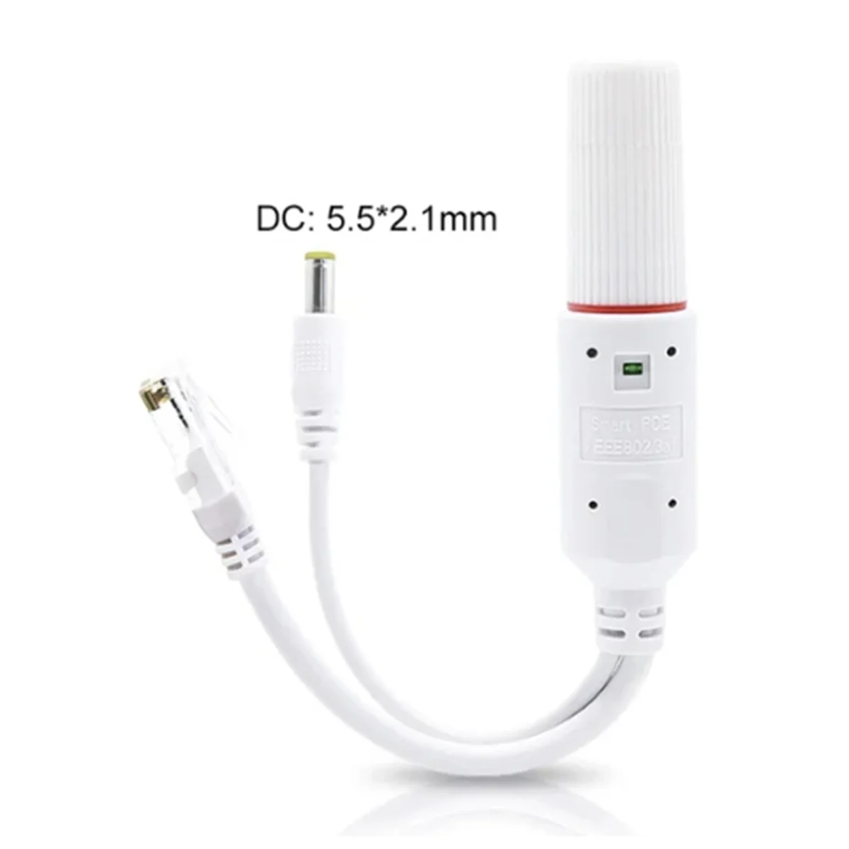 Waterproof 10/100Mbps Rj45 Port PoE Splitter IEEE802.3 Af Ethernet POE Adapter DC 12V Separator Input DC 24V Splitter