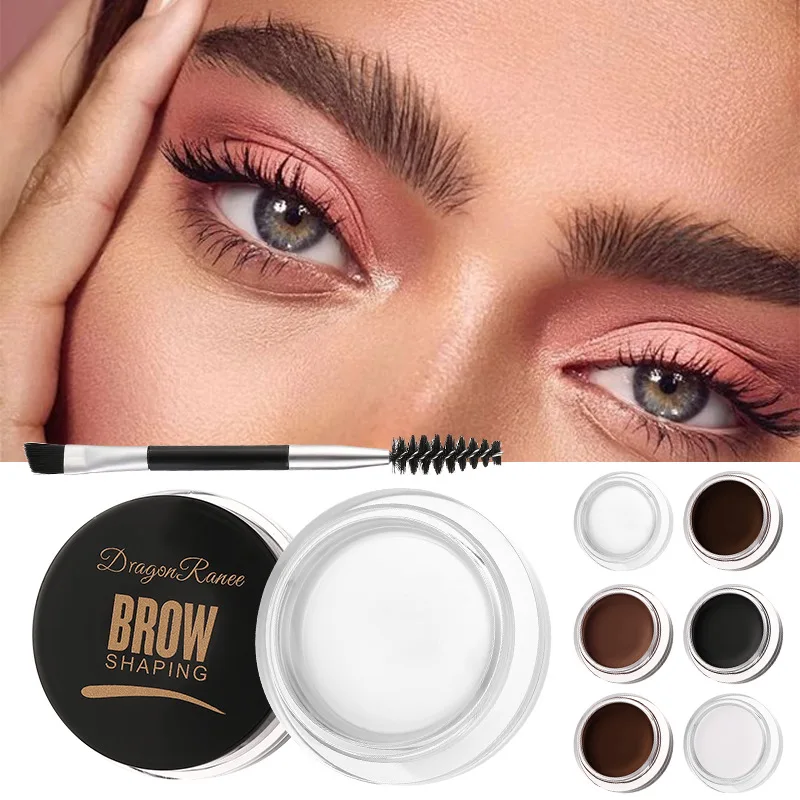 2023 Nieuwe Multifunctionele Wenkbrauw Borstel Met Wilde Wenkbrauwen Cream Concealer Vierkante Eye Brow Make Up Borstels Voor Vrouwen wenkbrauw Gel