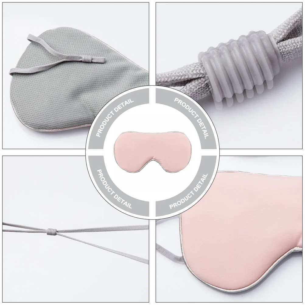 

Double Sided Eye Mask Soft Polyester Elastic Blindfold Cover Sleeping Mask Anti Light Sleeping Aid Health Care