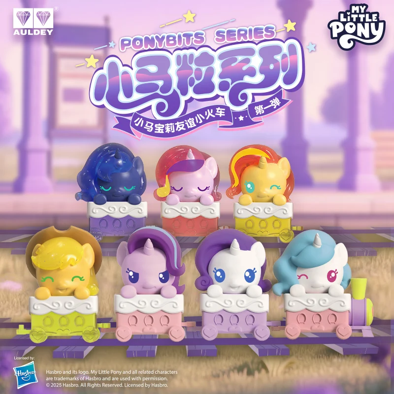 

AULDEY Pony Poly Q Moe, Pony Grain, Friendship Train, Princess, Girl, Cute, Toy, Blind Box Pony Poly, Anthropomorphic