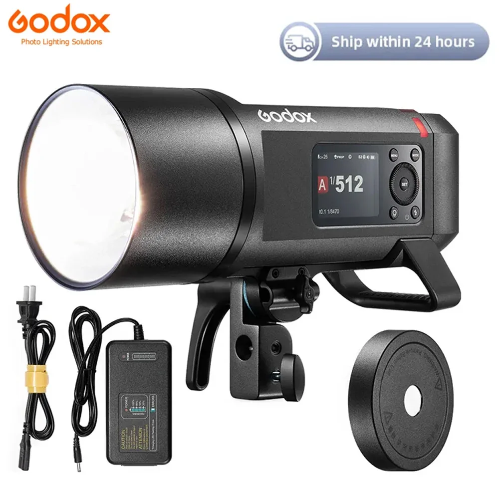 Godox AD600PROII All-in-One Outdoor Flash 600W TTL HSS Built-in Li-on Battery 2.4G Wireless X System Strobe Light for Camera