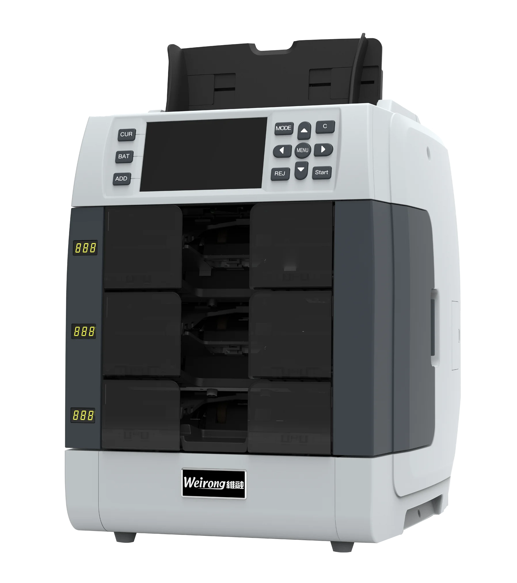 

High Accuracy 2+1 Pocket Money Cashing Counting Mixed Denomination Banknote Full Fitness Sorting Machine