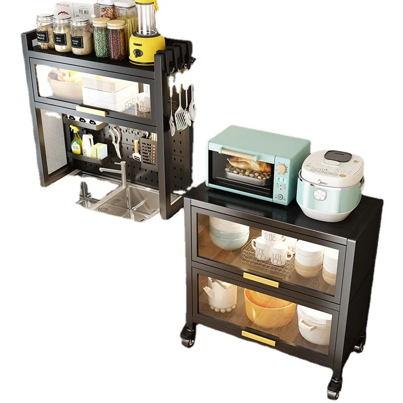 

Kitchen multi-function shelves, floor-to-ceiling multi-layer lockers