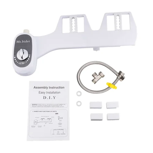 변기 비전기 자가 세척 비데 부착물, 깍지 물 분무기, 수압 조절 가능 