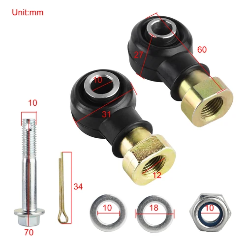 Imagen 2 del producto Kit de extremo de barra de acoplamiento ATV para Polaris Sportsman 500 570 700 800 400 450 Ranger 500 570 800 900 Crew RZR 570 800 Ranger XP 700