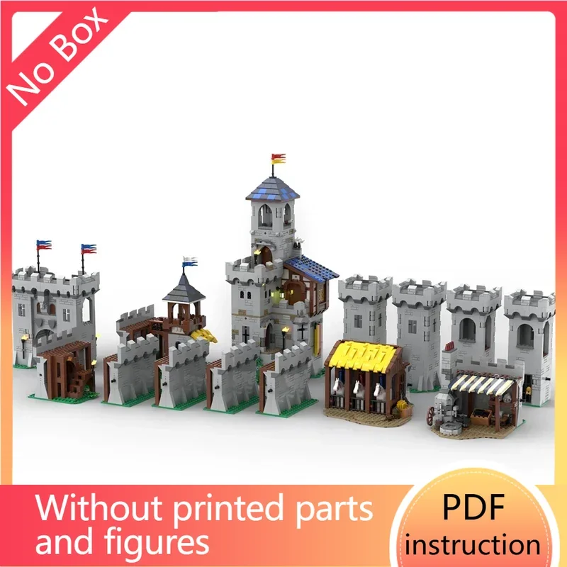 

Средневековый замок, городской кирпичи, средневековая военная крепость, сильный рыцарь, архитектурные блоки, мок, модульные кирпичи, замок, сохраняет mocC