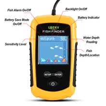 Portable Sonar Fish Finder Alarm 100M 45 Degree Coverage Transducer Lake Sea Fishing #5