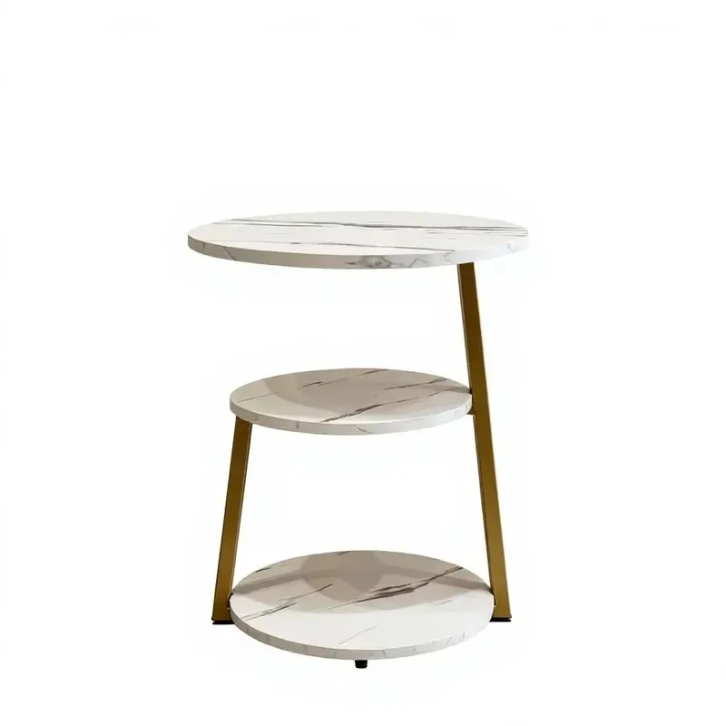 Small Coffee Table with Storage Rack Modern Minimalist Italian Style Living Room Furniture Bedside Table Sofa Side Table