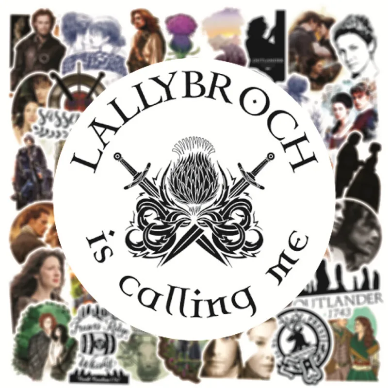 ملصقات فينيل على شكل دراما خارجية للتلفزيون ، ملصقات مقاومة للماء ، ملصقات لابتوب ، حقائب ، لوح تزلج ، زجاجة مياه ، 50 #4