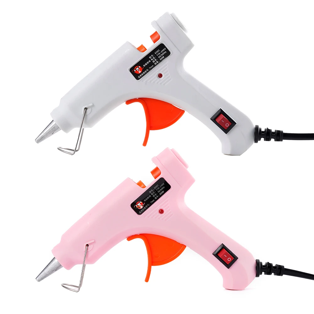 90W Hot Melt Glue Gun with Switch for 7mm Glue Stick Mini Indusrial Adhesive Hot Gun Electric Heat Temperature Gun Repair Tool