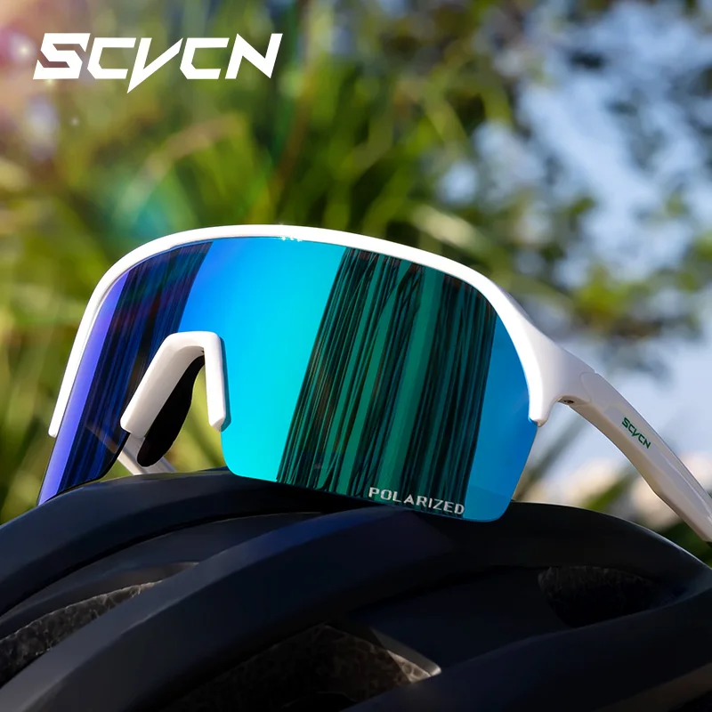 

SCVCN Polarized Glasses Cycling Sunglasses MTB Road Bike UV400 Cycling Men Women Outdoors Sport Eyewear Hiking Baseball Driving