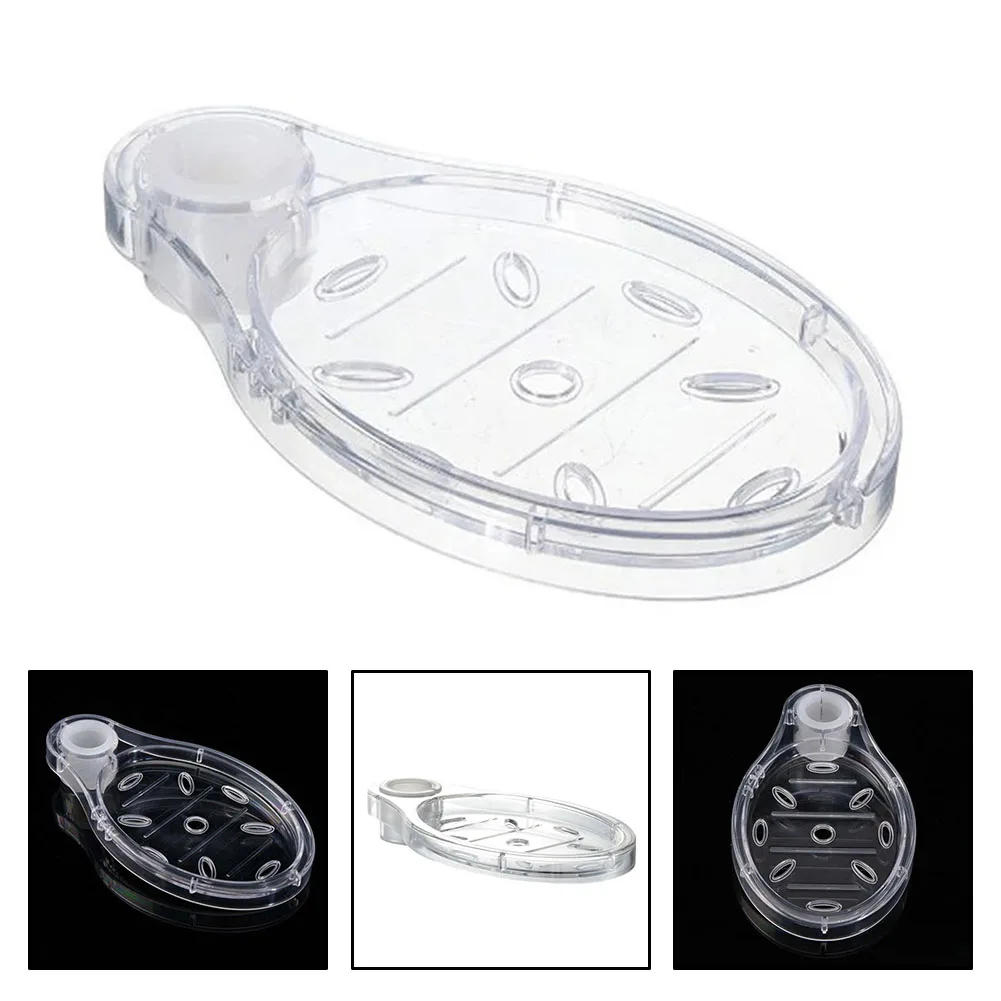 1PC 22/25mm Plastic Soap Dishes Box Soap Holder Shower Rod Slide Bar Storage Rack Transparent Holder Bathroom Accessory