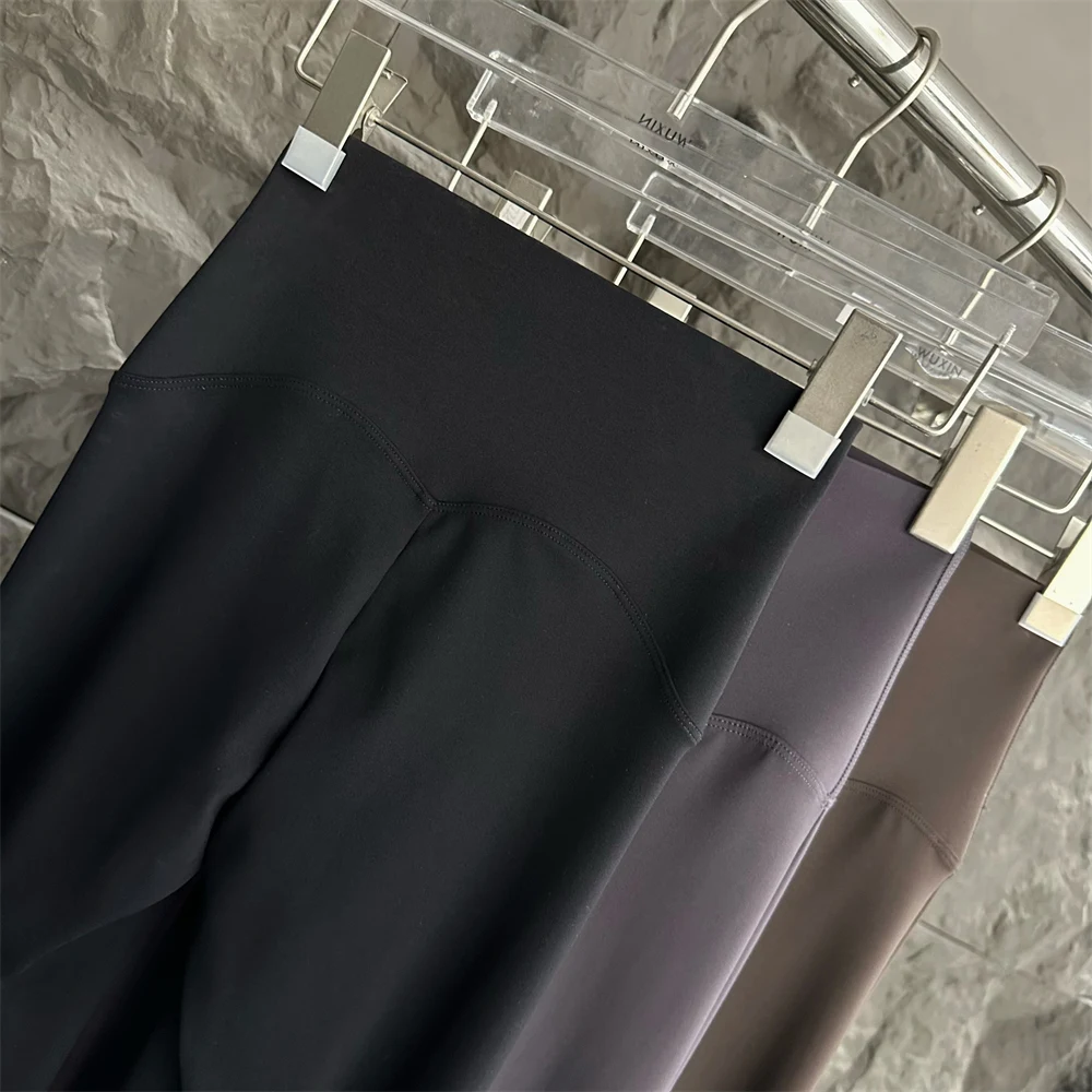 ماتي عالية الخصر اليوغا السراويل النسائية ربيع الخريف عالية المرونة مايكرو متوهج السراويل Fitn السراويل السراويل الطويلة غير رسمية