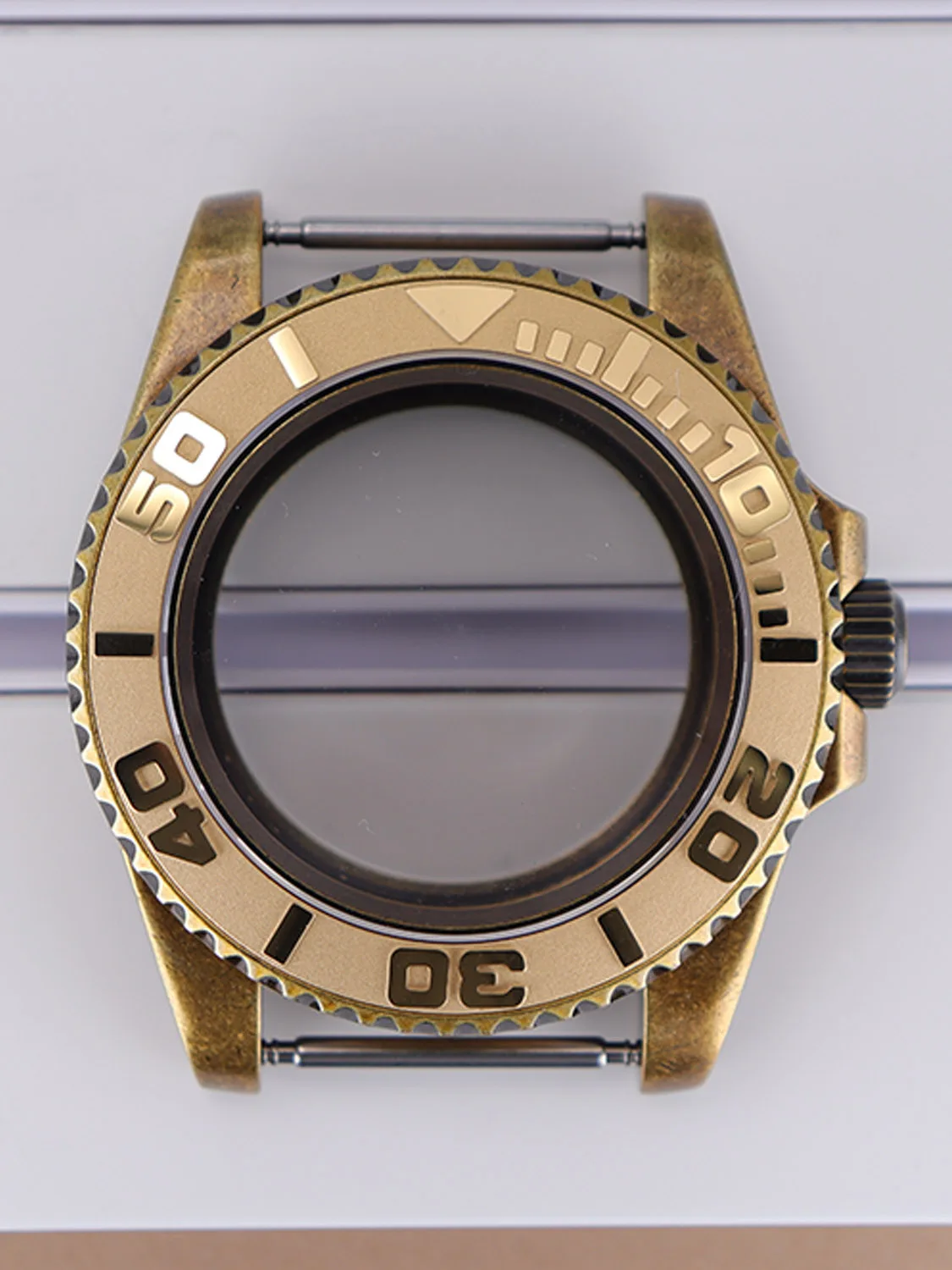 Accesorios de modificación de reloj NH35, caja de acero inoxidable de 40MM para yate, Compatible con movimiento NH35/NH36 de 28,50mm