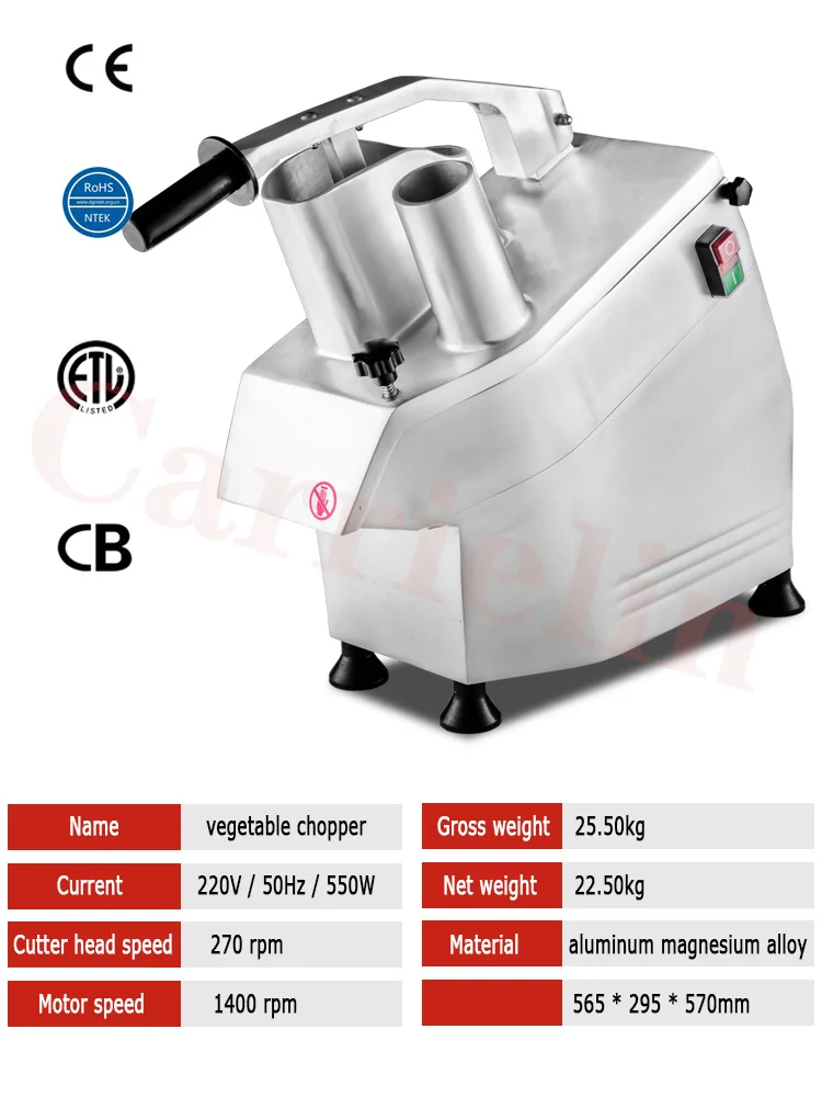 300 Vegetable Chopper Electric Multifunctional Commercial Kitchen Diced Cold Vegetables Potatoes Shredded Cheese Sliced Cucumber