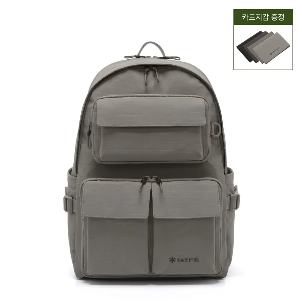Sac à dos de voyage imperméable multi-poches Snowpeak 26SS, sac à dos décontracté pour ordinateur portable