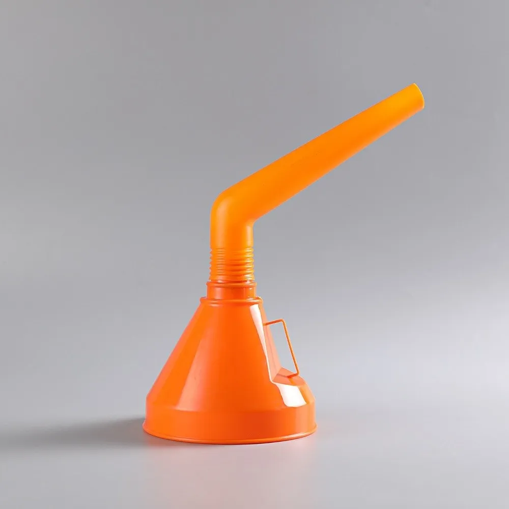Plastic Refueling Funnel with Filter Long Mouth Oil Funnel Leak-Proof Extension Pipe Engine Filling Funnel Motorcycle Refueling