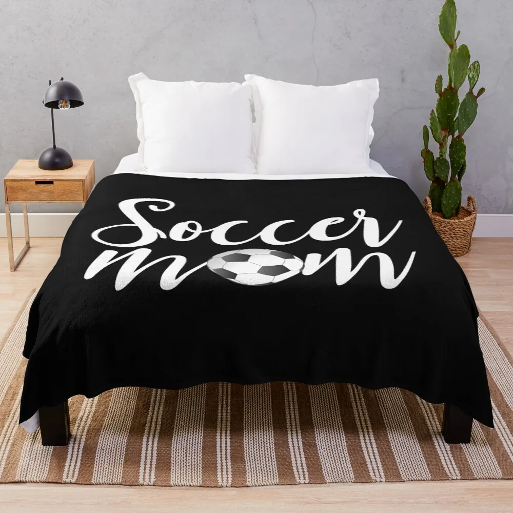 

Soccer Mom Hoodie Mother's Day Gifts For Mom Throw Blanket Cozy Throw Blanket for Bed Sofa Chair