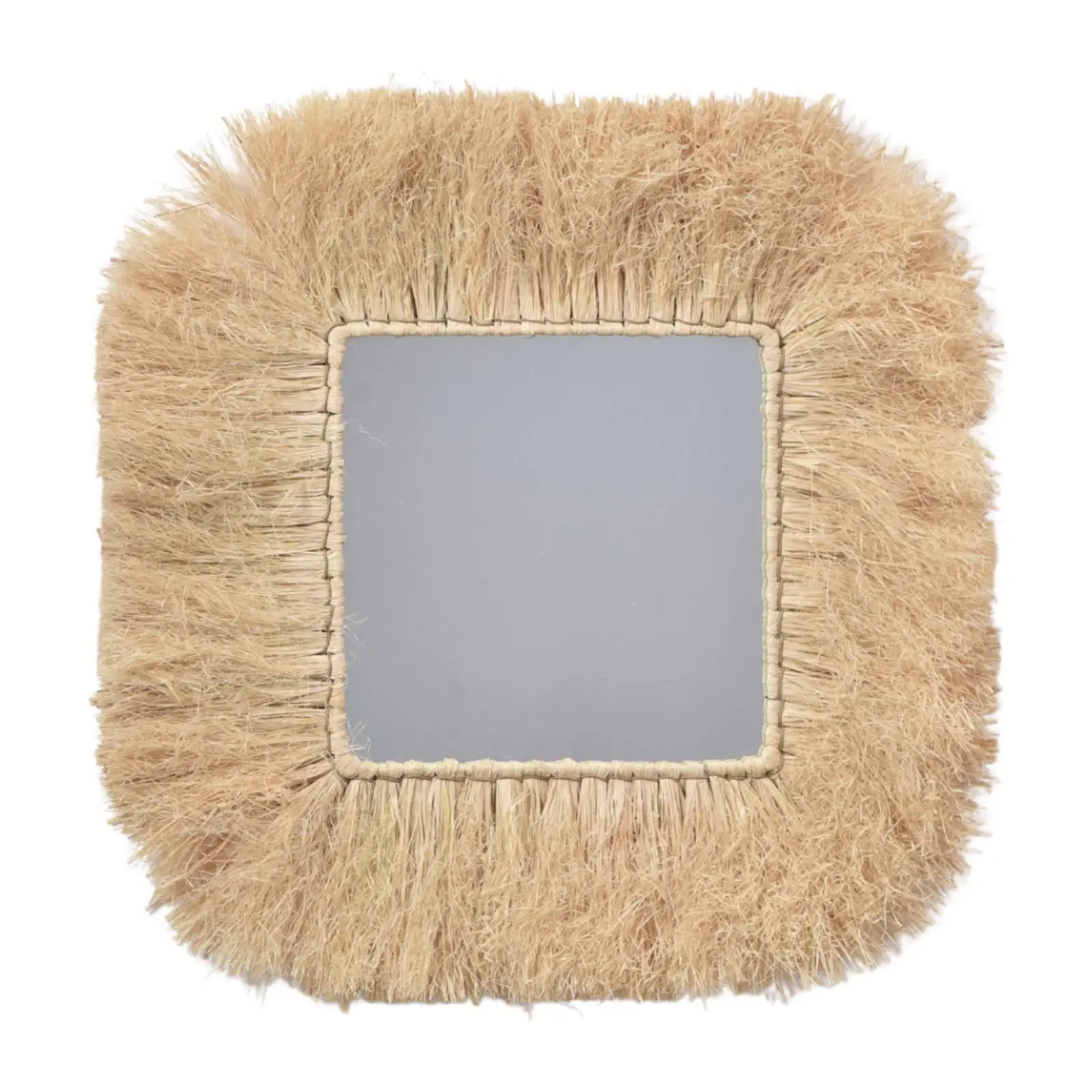 

Настенное зеркало в деревенском стиле, декоративное зеркало для детской комнаты, прихожей, квадратное