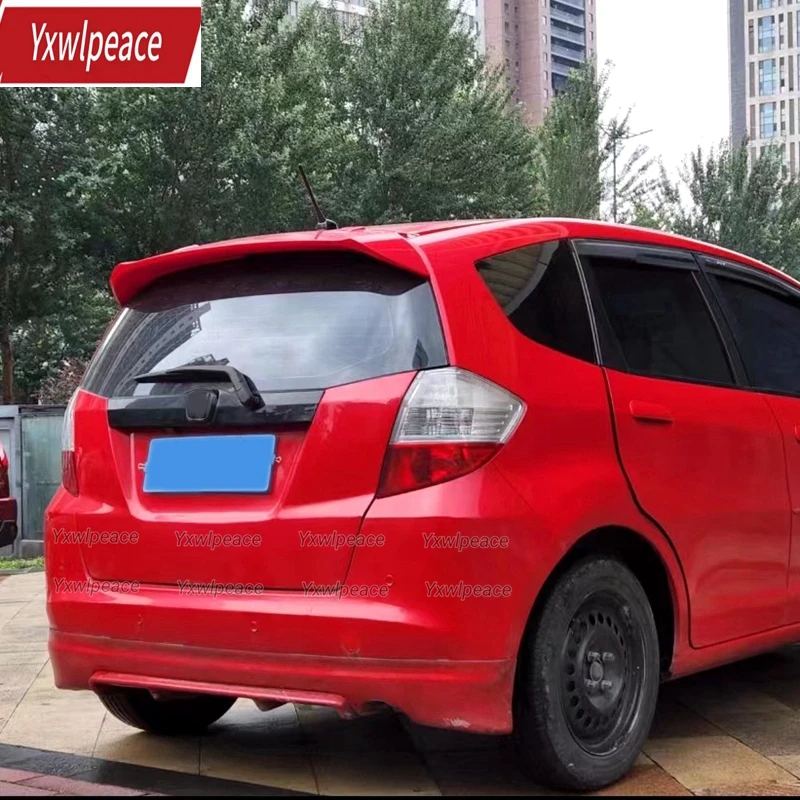 

Спойлер для Honda Fit Jazz 2008- 2013 Высококачественный АБС-материал Неокрашенный задний Багажник крыло задний спойлер на крышу автомобильный Стайлинг