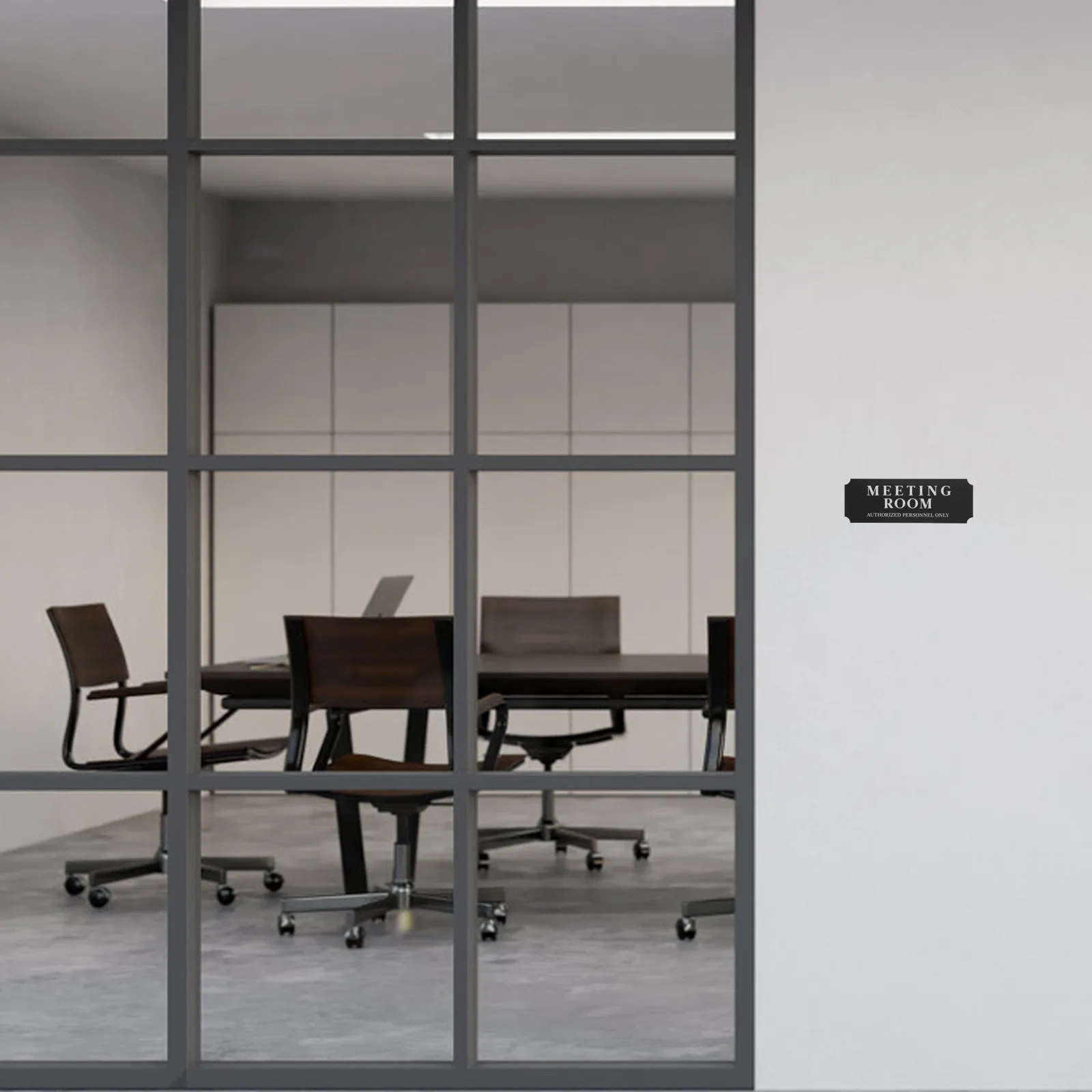 

5Pcs Self-Adhesive Meeting Room Door Sign Waterproof Conference Office Sticker 9.1x3.2in Business Office Identification Label