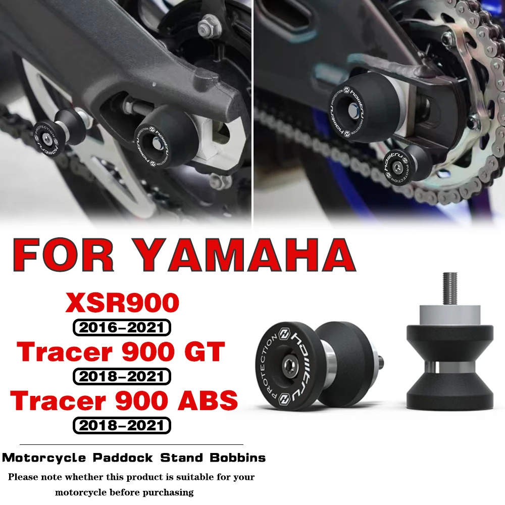 

For YAMAHA XSR900 Tracer 900 GT ABS 2016-2021 Motorcycle Paddock Stands arm Stand Screws Rear Swingarm Spools Slider Protector