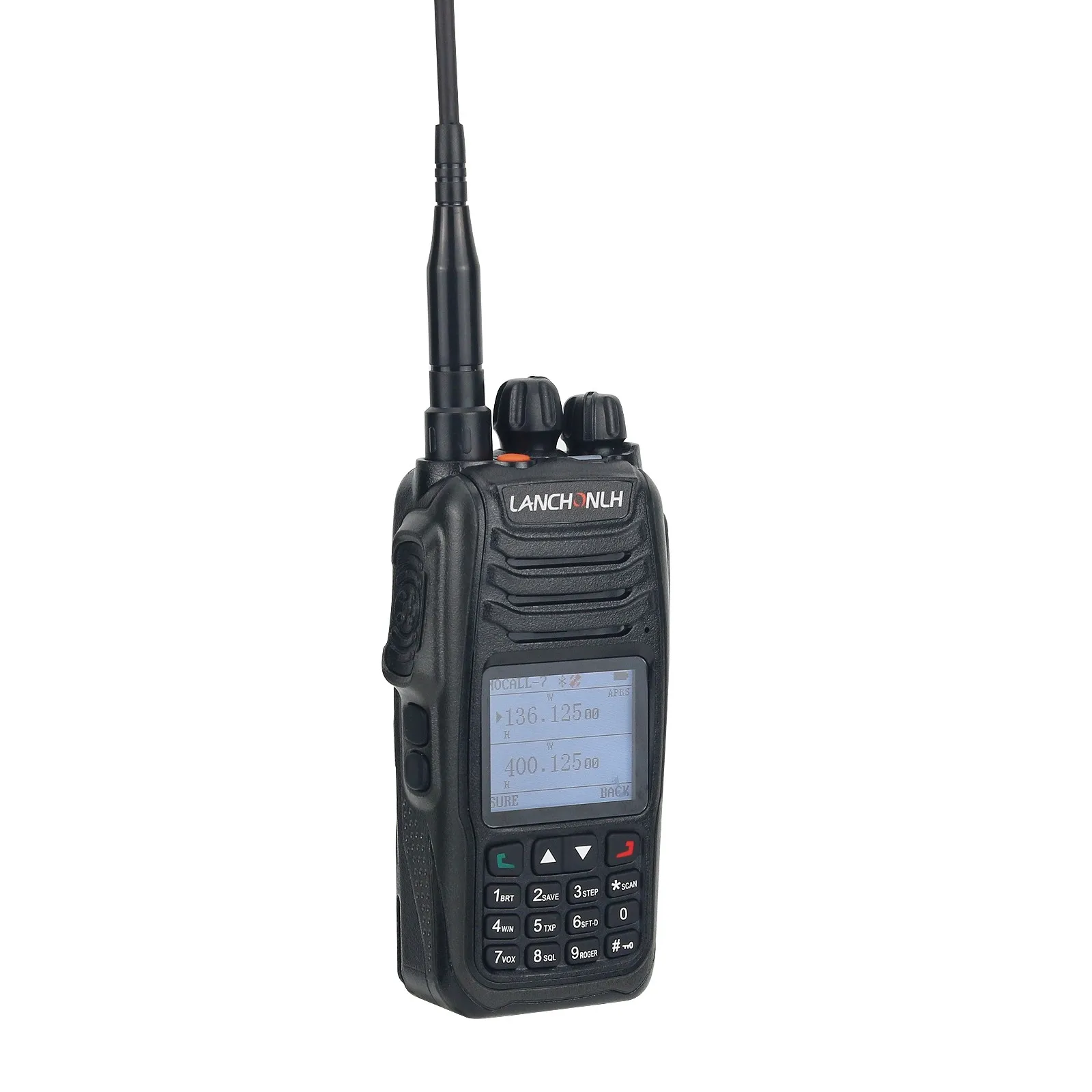 Handheld DMR Walkie Talkie Transceiver VHF UHF APRS Positioning with Flashlight for GPS Beidou HG-UV98