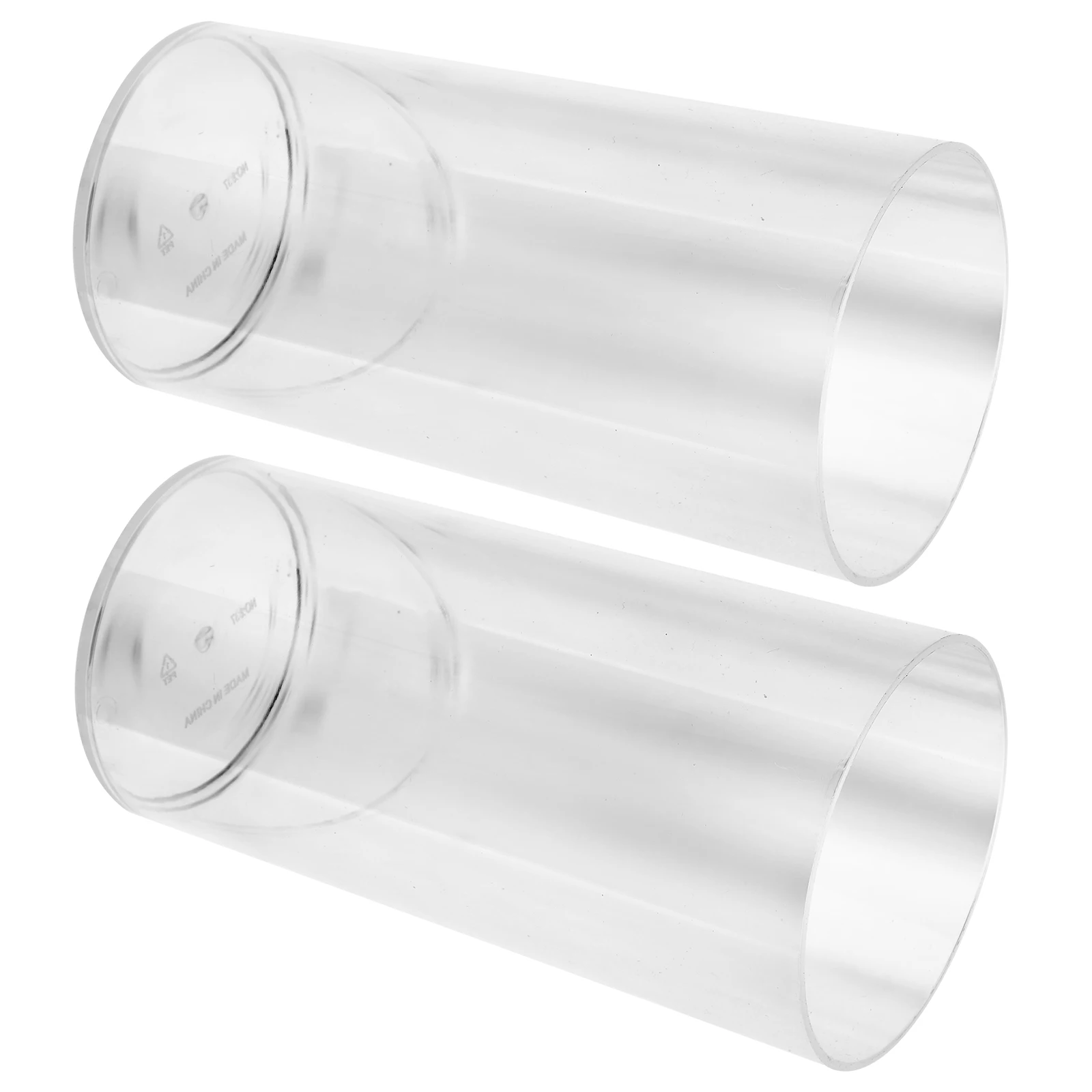 

2pcs Cylindrical Vase Plastic Planter Modern Decor Artificial Flowers Dried Arrangement Fresh Bouquets Table Centerpieces Home