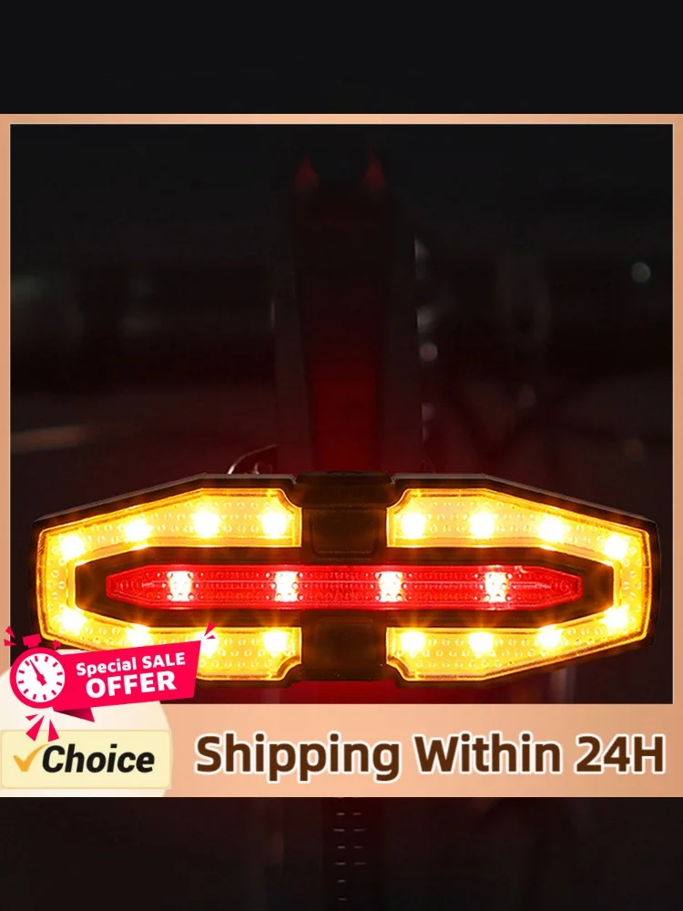 Electric Scooter Turning Signal Tail Light USB Rechargable E-Scooter Safety Warning Tail Light LED for Xiaomi M365 Pro 2 MI 4