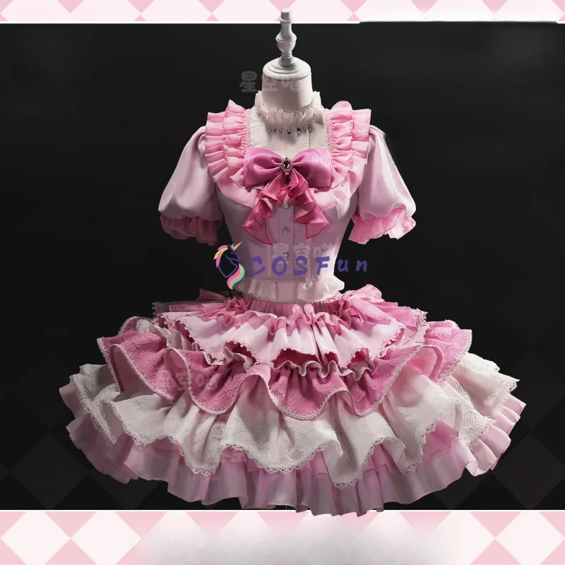 

Madoka Magica Kaname Madoka Cosplay Costume Women Lolita Dress Halloween Carnival Uniform Anime Clothing Party Suit COSFun