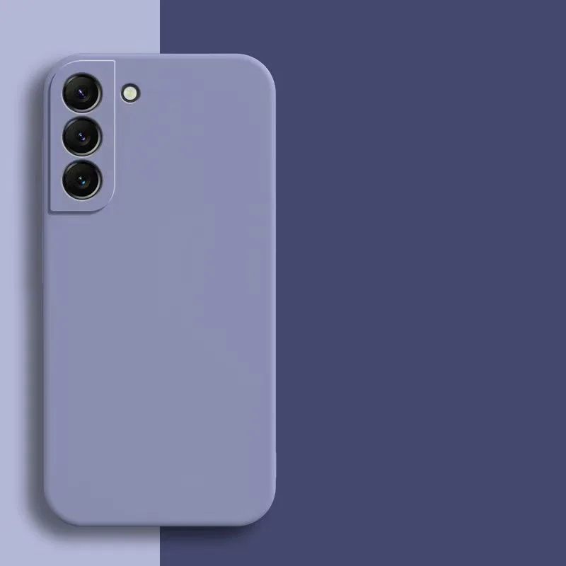 Quadratische Flüssigsilikonhülle für Samsung Galaxy S21 S22 S23 S24 S25 FE Cover S 21 22 23 24 25 Plus Ultra Kamera-Schutzhülle – Detail 5