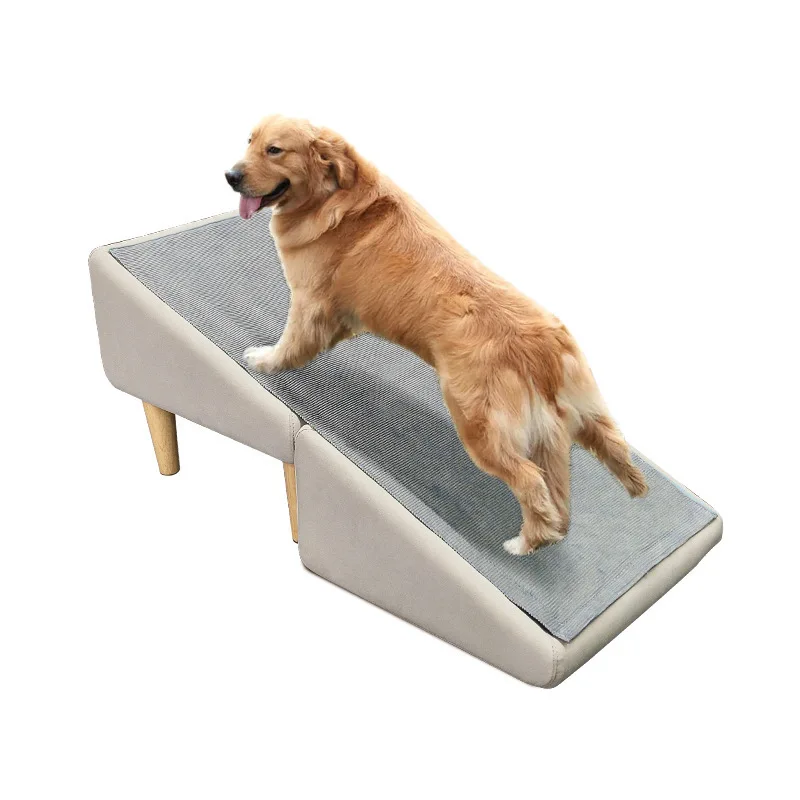 

Pet Climbing Ladder Solid Wood Sofa Pet Shared Cat and Dog Stair Ramp Dual-purpose Ottoman Can Be Folded and Stored