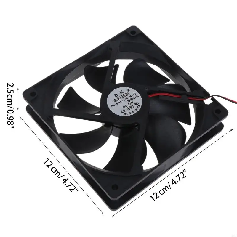918C CPU Cooler Khung Xe Quạt 12025 12Cm 5/12/24V Tắt Tiếng Máy Tính Để Bàn Chủ Máy Tính Cho Ốp Lưng quạt Làm Mát Máy Tính Tản