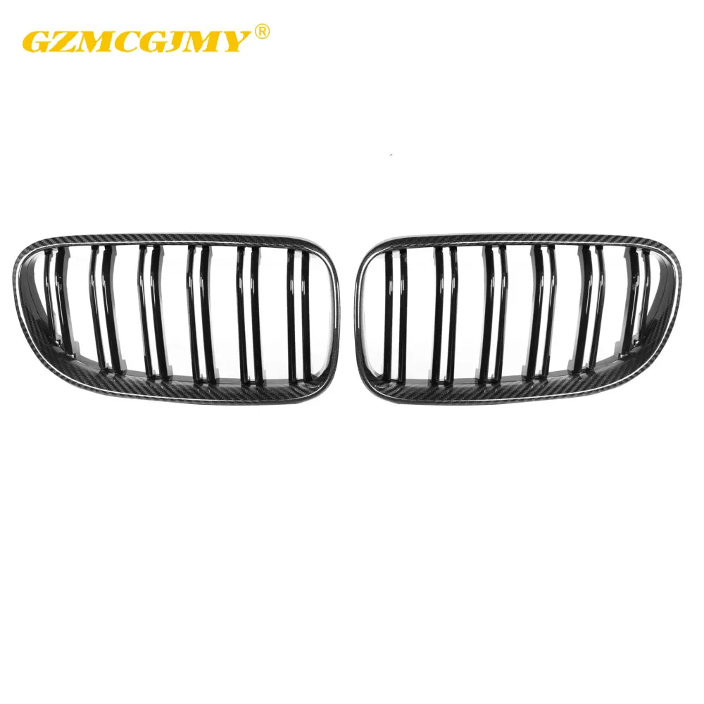 2010-2013 High quality  carbon fiber E92 double slat car grille suitable for BMW 3 series E92  LCI coupe front grille